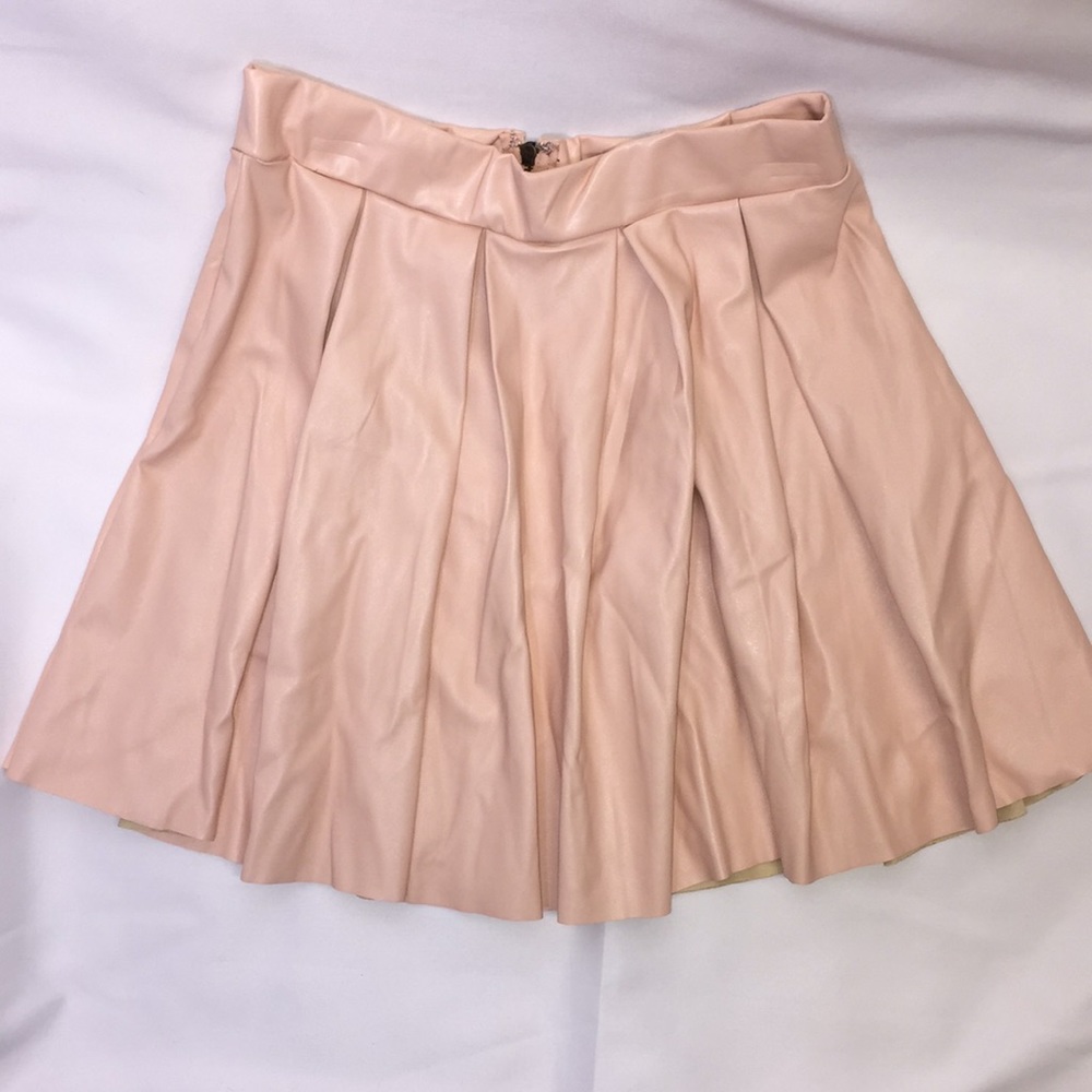Faux Leather Skirt